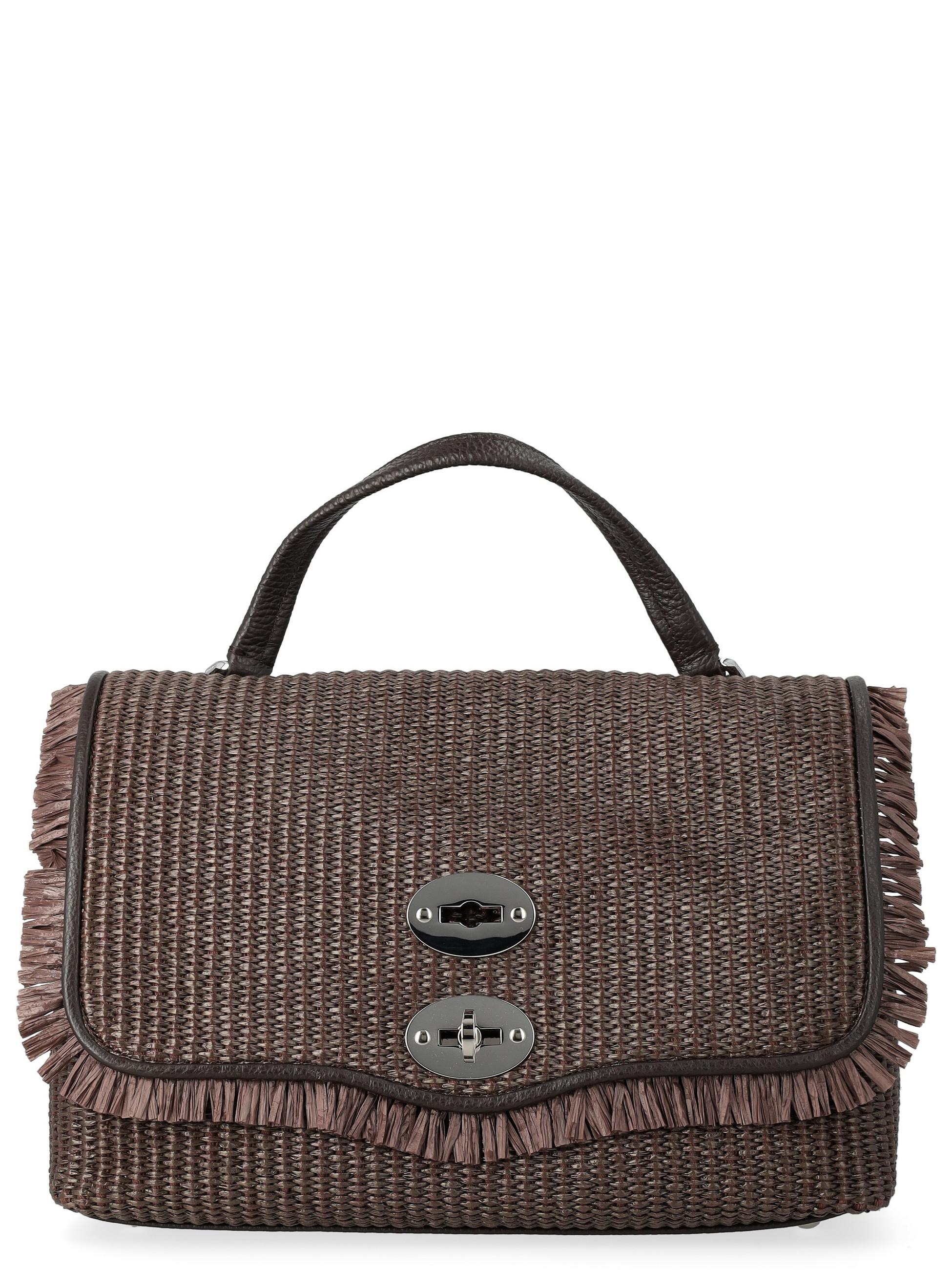 Borsa Zanellato Postina Small in vimini marrone